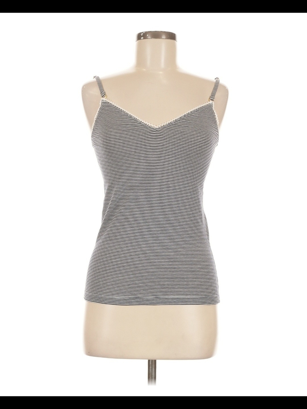 Petit Bateau Black & White Striped Camisole